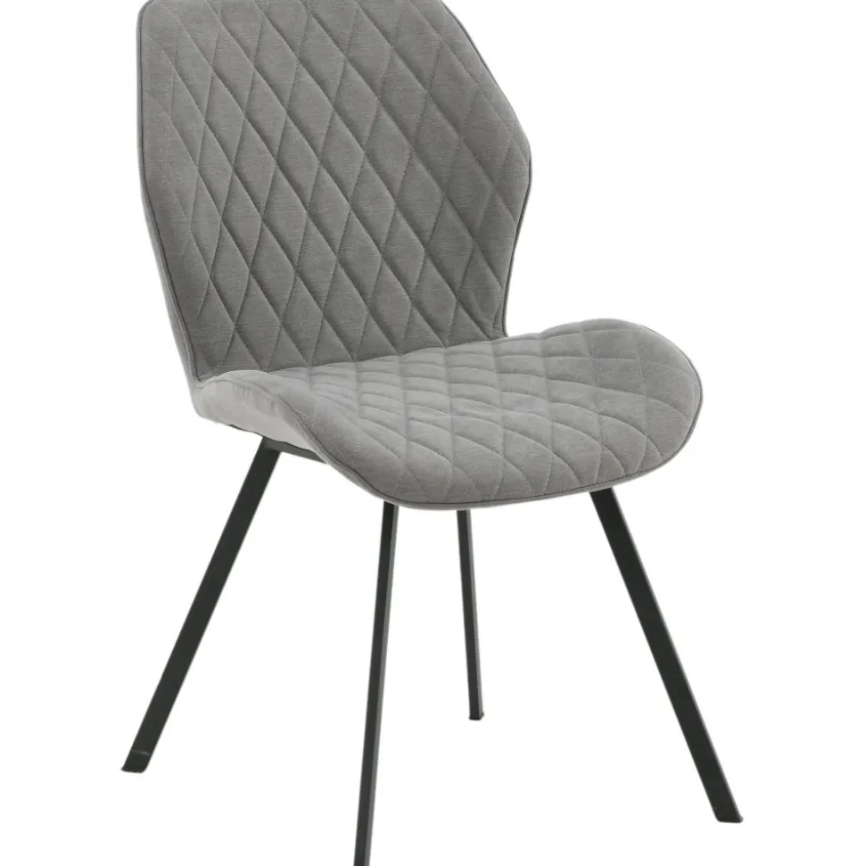 Greta matstol - Grå tyg