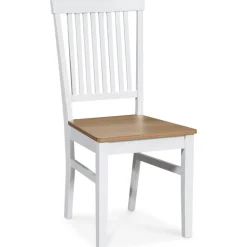 Gåsö matgrupp: Bord 160/210 cm inklusive 4 Fårö stolar - Ek/vit + 4.00 x Stolsdyna