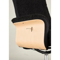 Hagön reclinerfåtölj med fotpall - Svart/oljad ek