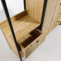 Hallmöbel 200 cm bred - Ek/svart