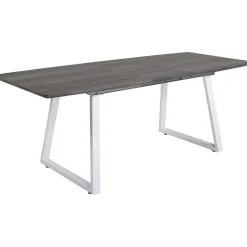 Hallsberg matbord 160-200 cm - Ek/vit