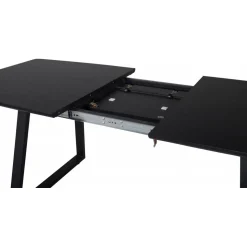 Hallsberg matbord 160-200 cm - Svart