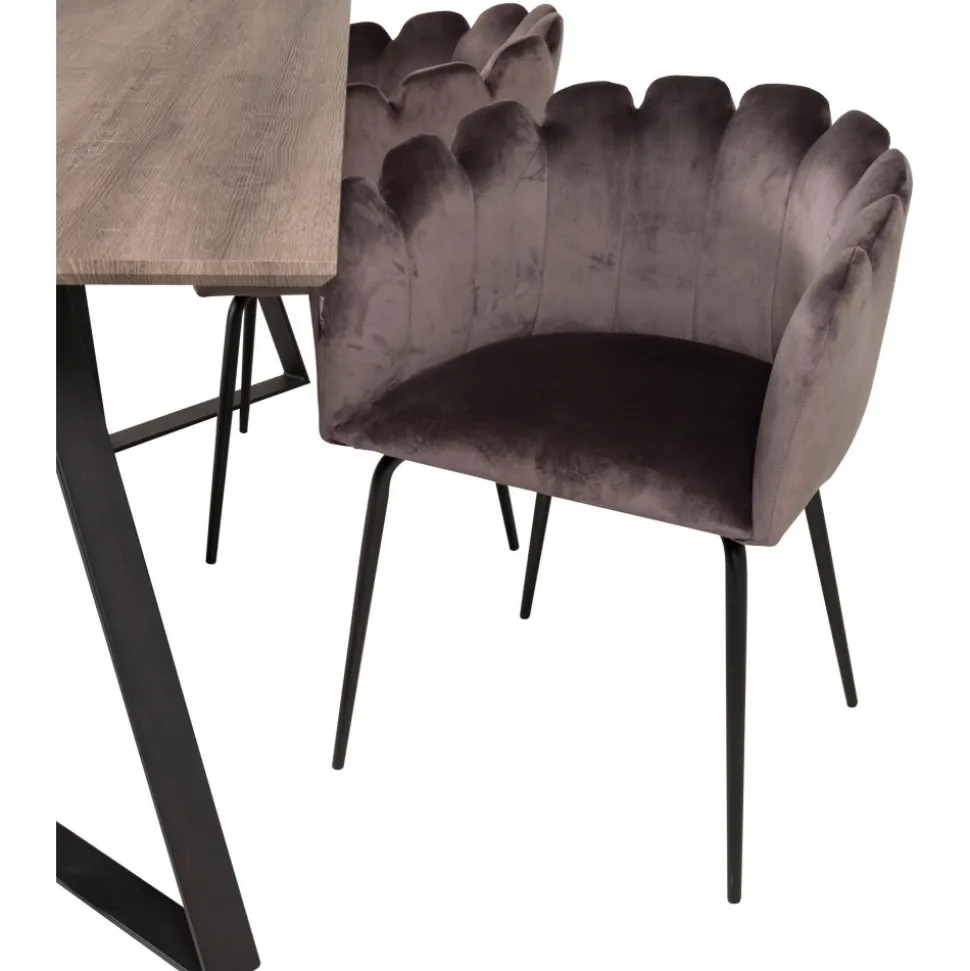 Halmstad karmstol - Grå