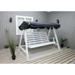 Hammock vit med svart tak + Fläckborttagare för möbler