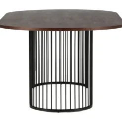 Hamneskär matbord 220 x 110 cm - Svart/valnöt