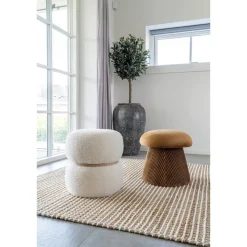 Hampton sittpuff - Ockrafärgad sammet