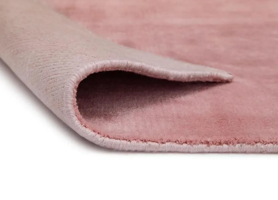 Handvävd Viskosmatta Doriano - Rosa