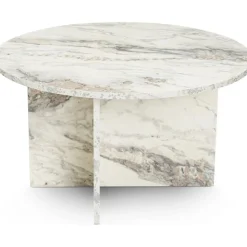 Harmoni soffbordØ80 cm - Vit marmor