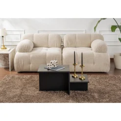 Harmony soffbord80 x 40 cm - Svart trä