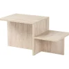 Harmony soffbord 80 x 40 cm - Travertin