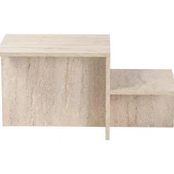 Harmony soffbord 80 x 40 cm - Travertin