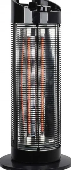 Heater 360 graders terrassvärmare (ställbar) - Svart + Textilskydd för utemöbler