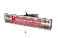 Heater terrassvärmare vägg - Silver + Rengöringsmedel för utemöbler