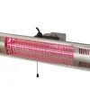Heater terrassvärmare vägg - Silver + Textilskydd för utemöbler