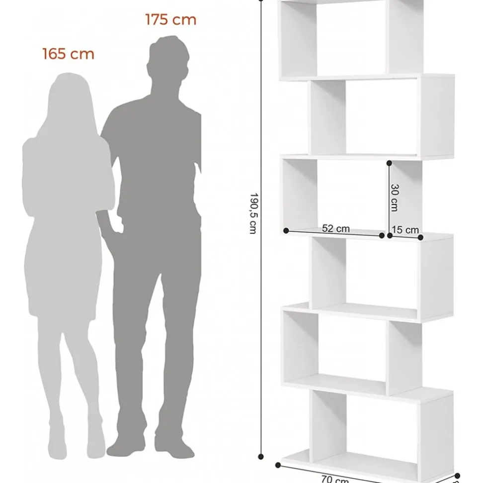 Hektor bokhylla - Vit