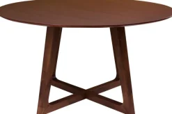 Hellerup Matbord - Valnöt fanér - Ø137