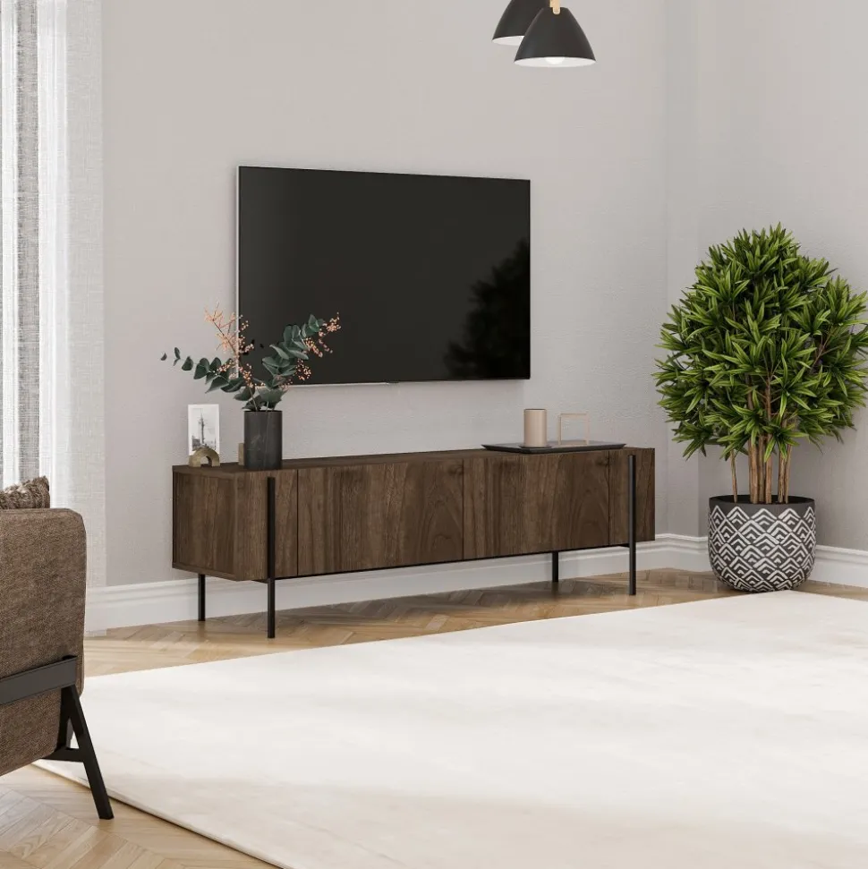 Herman TV-bänk - Valnöt