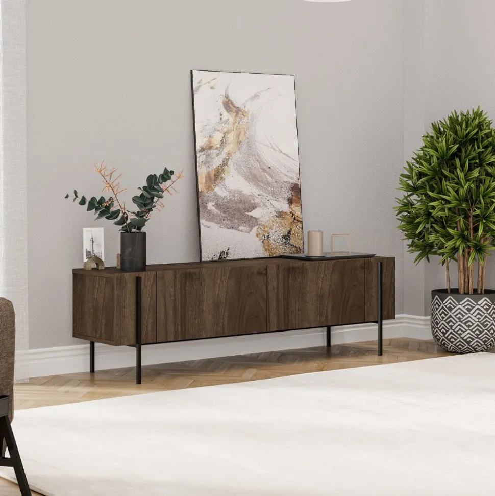 Herman TV-bänk - Valnöt