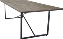 Herrljunga matbord 250 cm - Svart/teak