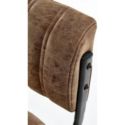 Hester barstol i brun vintage PU