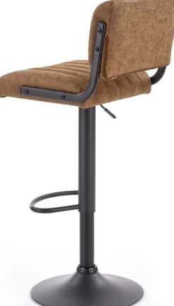 Hester barstol i brun vintage PU