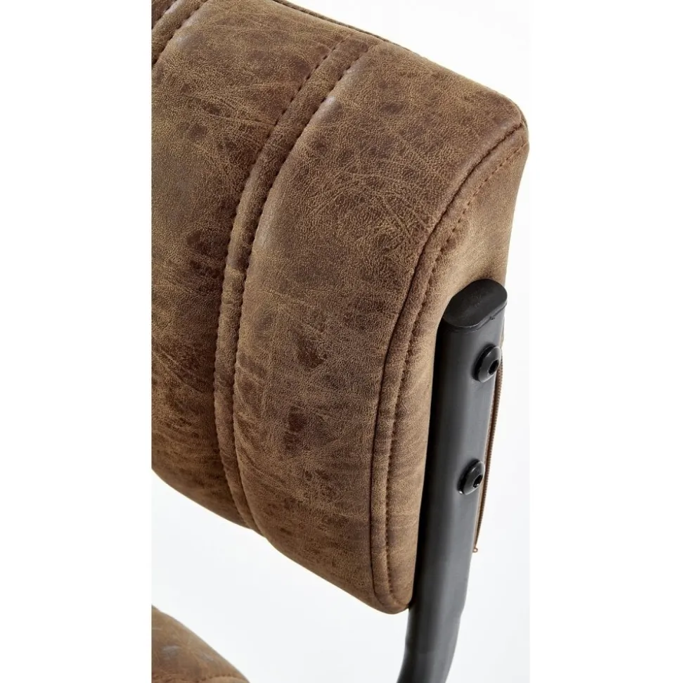 Hester barstol i brun vintage PU + Möbeltassar