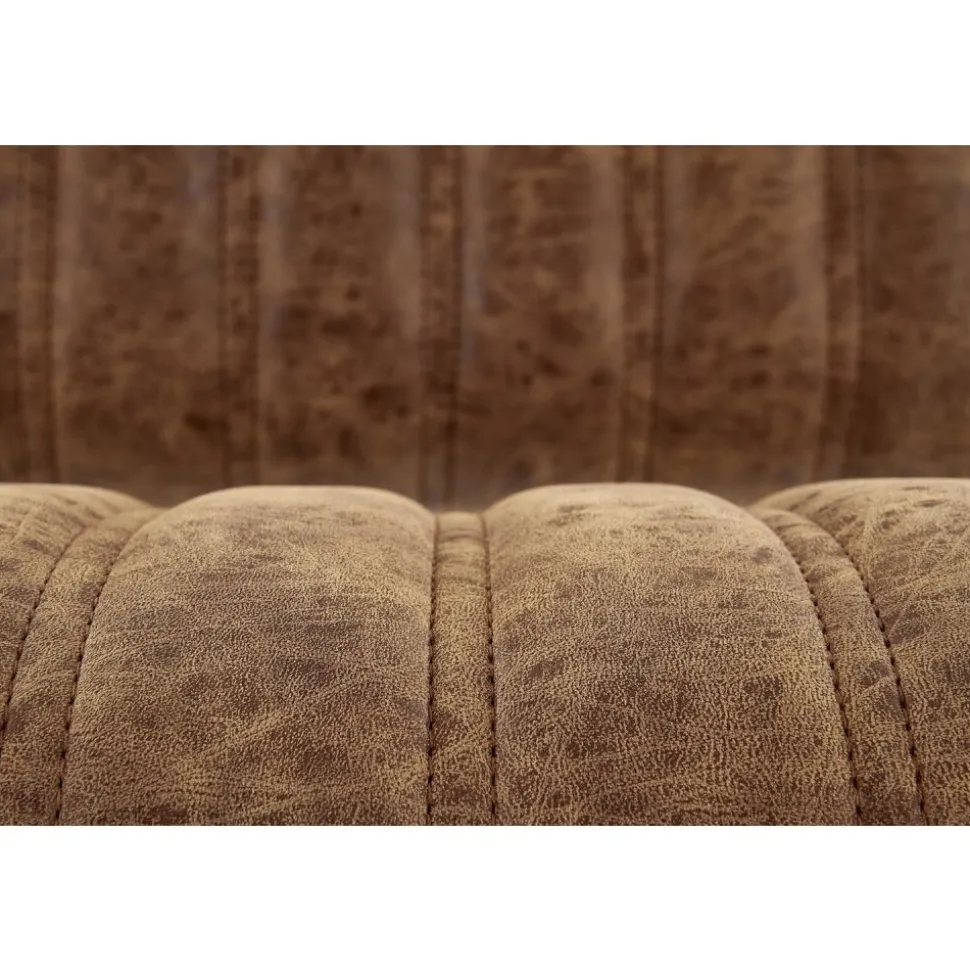 Hester barstol i brun vintage PU + Fläckborttagare för möbler