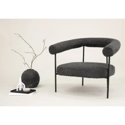 Hökåsen x Josefin Lustig fåtölj - Svart/mörkgrå