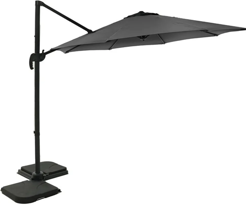 Hängparasoll Ø350 cm antracit - Corsica