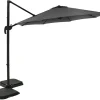 Hängparasoll Ø350 cm antracit - Corsica + Rengöringsmedel för utemöbler