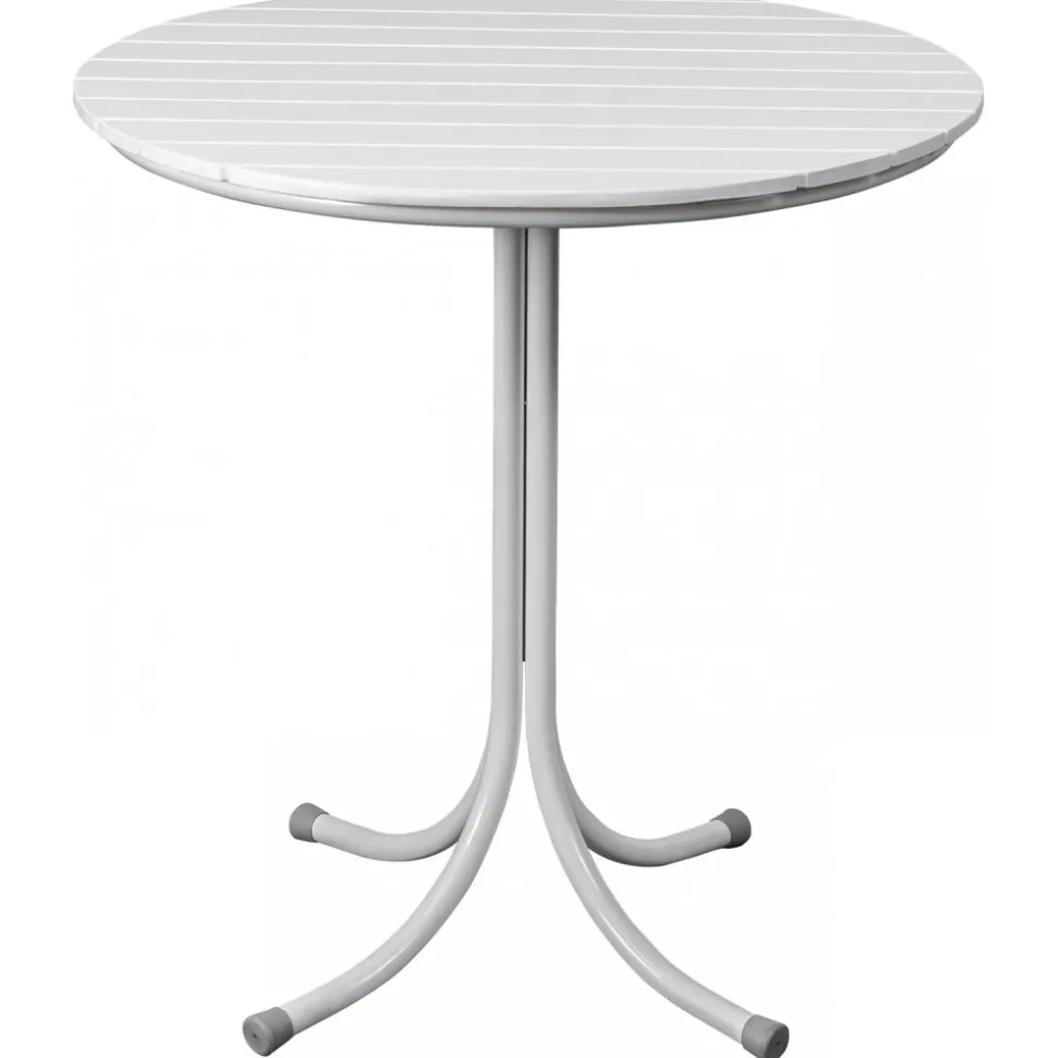 Holmsund utebord runt Ø70 cm - Vit