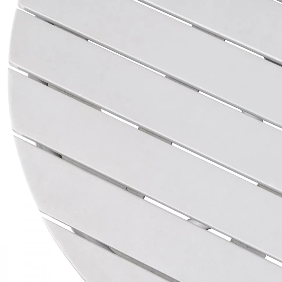 Holmsund utebord runt Ø70 cm - Vit