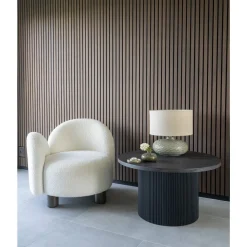 Honolulu fåtölj Gul boucle höger