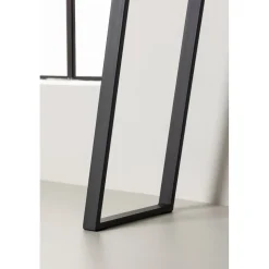 Horten avlastningsbord 100 x 40 cm - Svart/Transparent