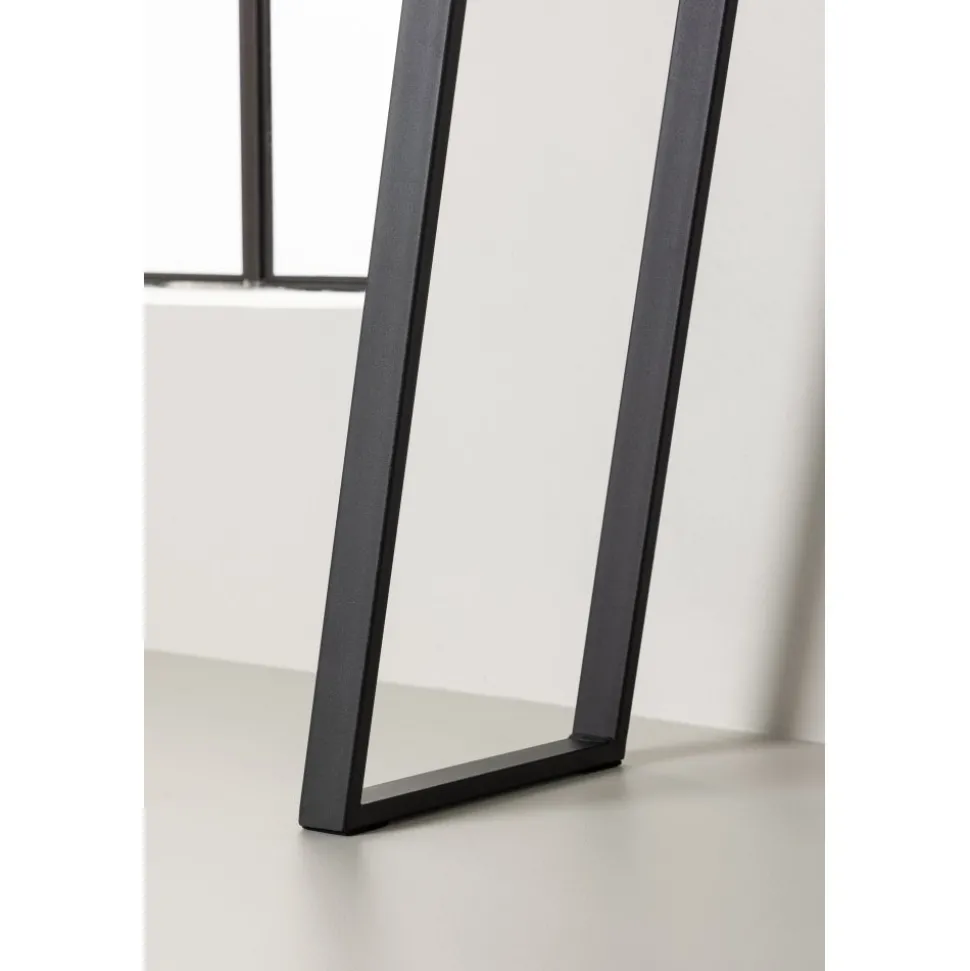 Horten avlastningsbord 100 x 40 cm - Svart/Transparent