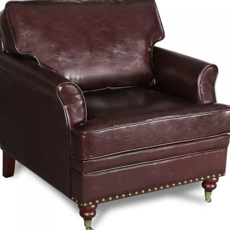 Howard fåtölj i skinn