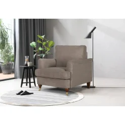 Howard Watford Deluxe fåtölj - Ljusbrun manchester