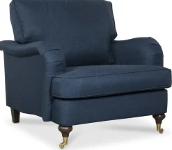 Howard Watford deluxe Fåtölj - Blå + Textilrengöring för möbler