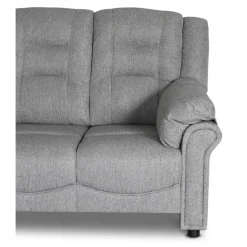 Hörnsoffa grå 5-sits - Peking + Textilrengöring för möbler