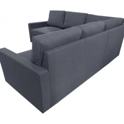 Hörnsoffa med bädd och förvaring - Grå