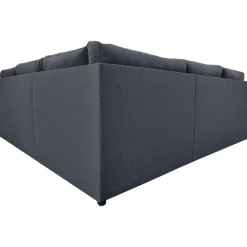 Hörnsoffa med bädd och förvaring - Grå + Textilrengöring för möbler