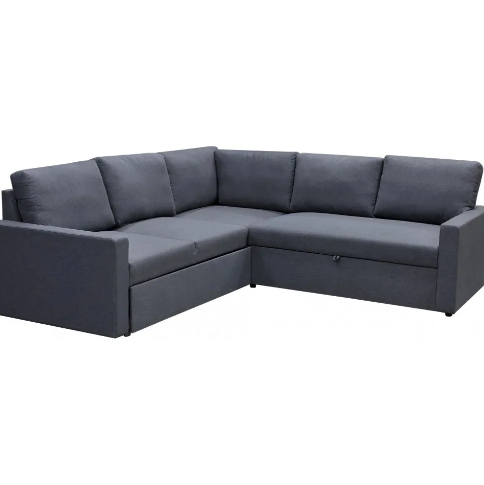 Hörnsoffa med bädd och förvaring - Grå + Fläckborttagare för möbler