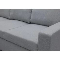Hörnsoffa med bäddfunktion och förvaring