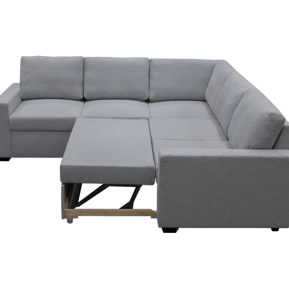 Hörnsoffa med bäddfunktion och förvaring + Fläckborttagare för möbler