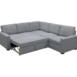 Hörnsoffa med bäddfunktion och förvaring + Fläckborttagare för möbler
