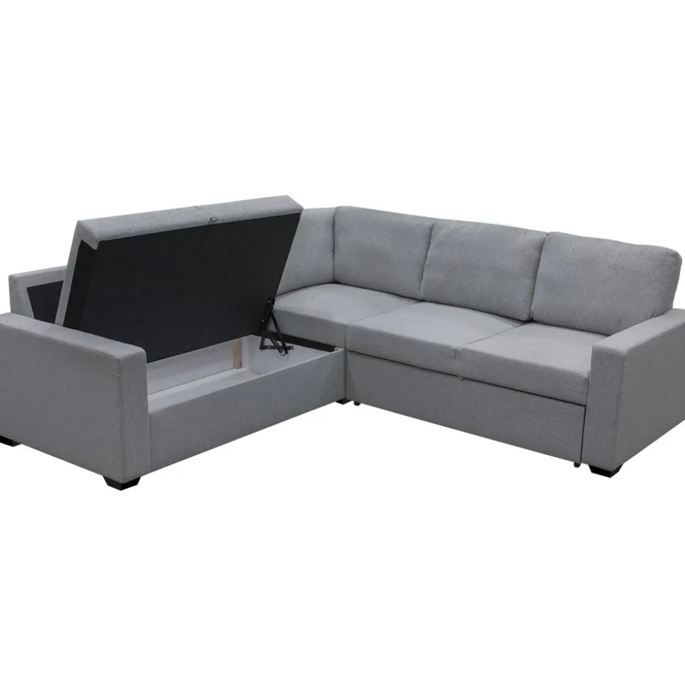 Hörnsoffa med bäddfunktion och förvaring + Textilrengöring för möbler
