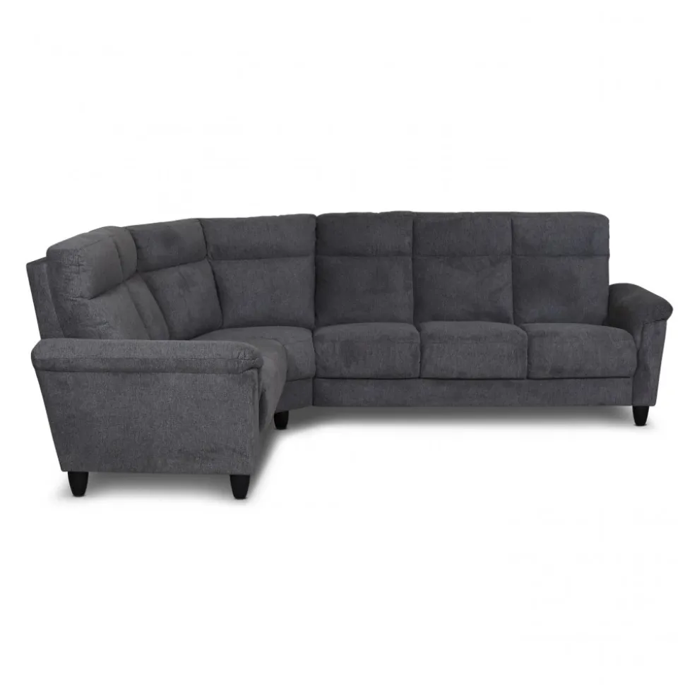 Hörnsoffa 5-sits antracit Alabama - 228/278 cm
