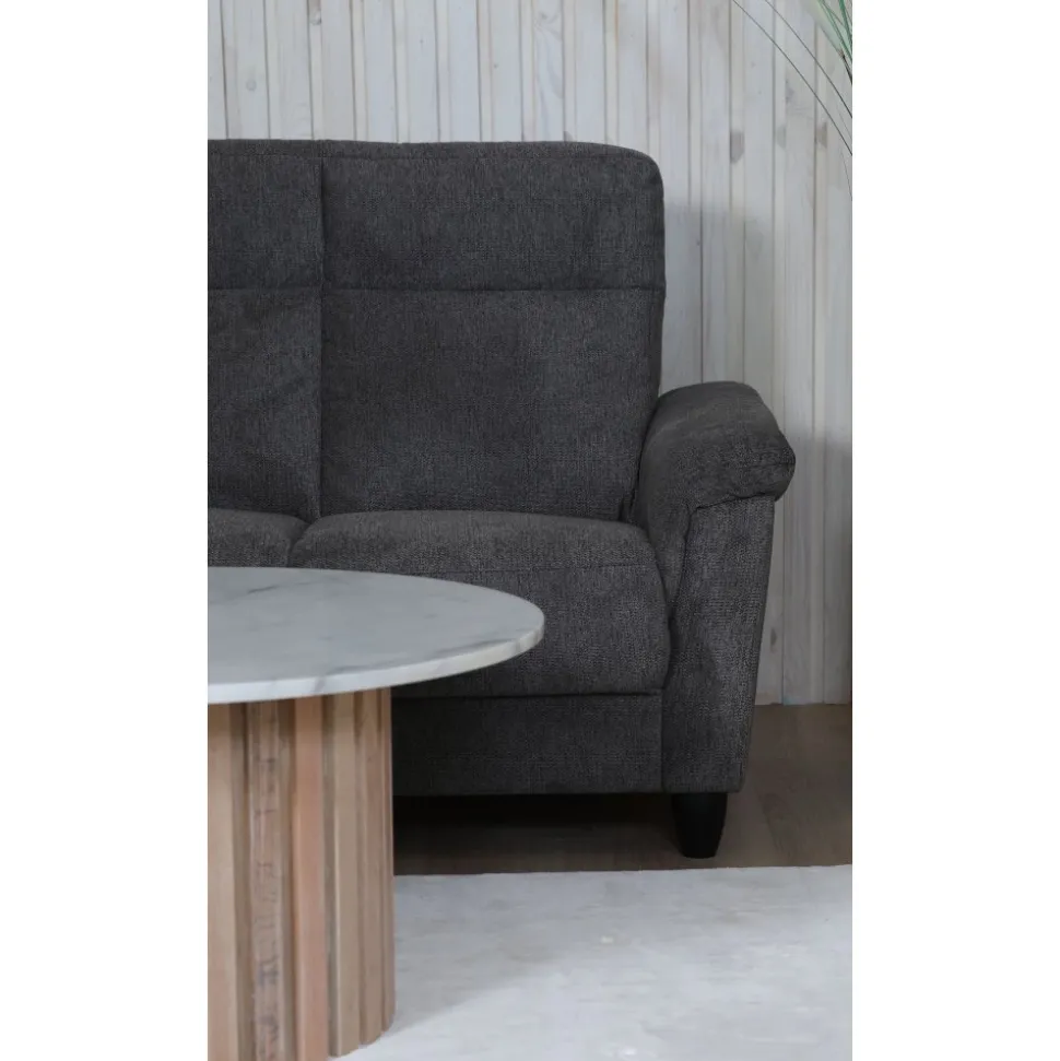 Hörnsoffa 5-sits antracit Alabama - 228/278 cm