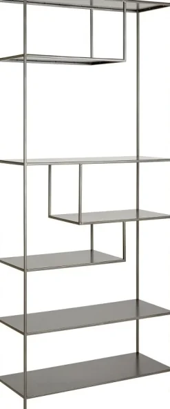 Hylla i metall 210 cm hög 90 cm bred