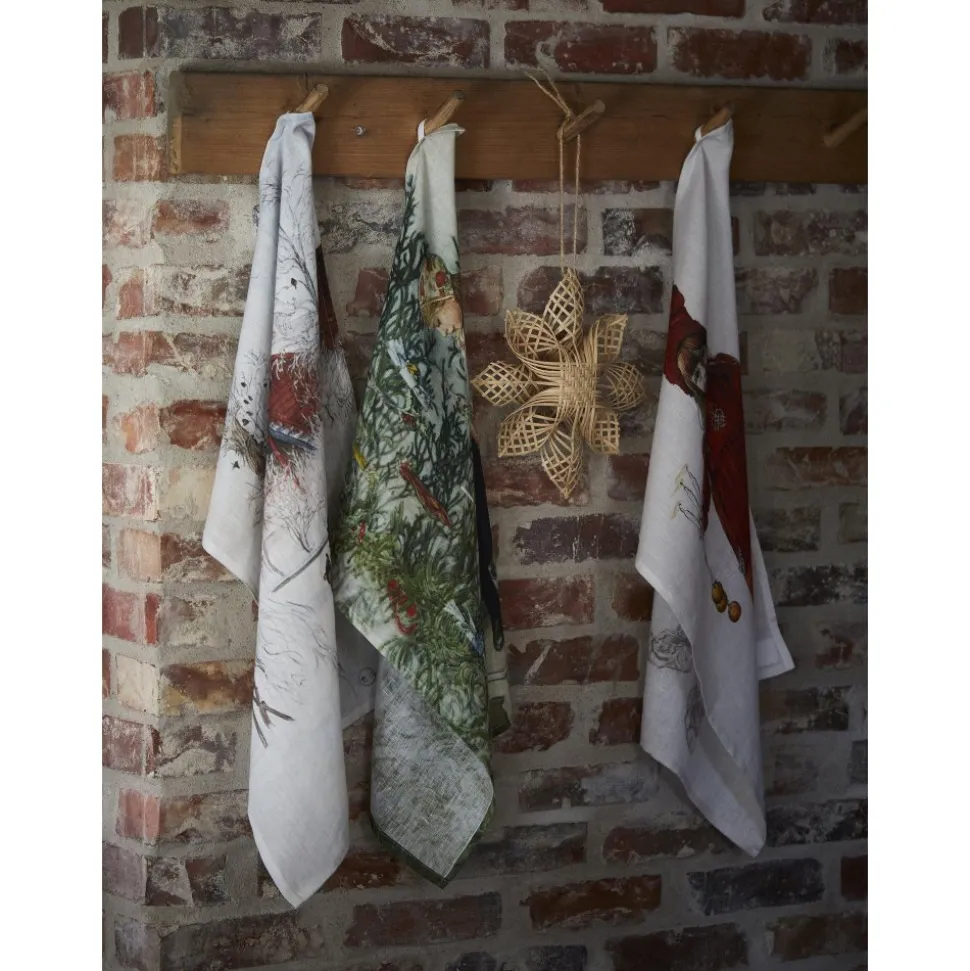 Idun kökshandduk 50 x 70 cm - Röd